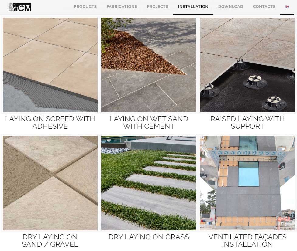 sintered stone paving new website