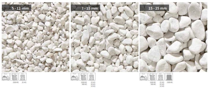 ciottolo bianco carrara