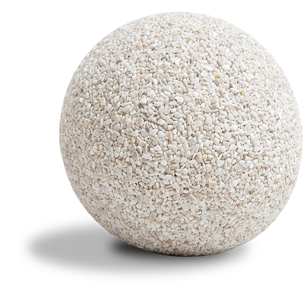 Sfera Art Dèco Bianco Carrara